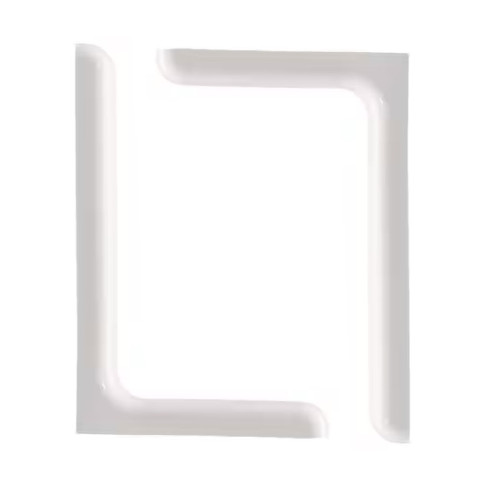 2ct White Designer Steel Shelf Brackets